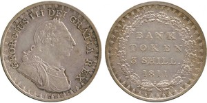 3 Shilling Vereinigtes Königreich von Großbritannien und Irland (1801-1922) Silber Georg III (1738-1820)