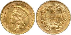 3 Долар США (1776 - ) Золото 