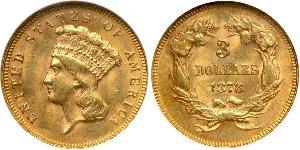 3 Долар США (1776 - ) Золото 