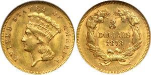 3 Доллар США (1776 - ) Золото 