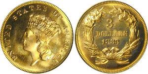 3 Доллар США (1776 - ) Золото 