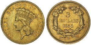 3 Доллар США (1776 - ) Золото 
