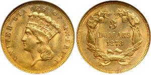 3 Доллар США (1776 - ) Золото 
