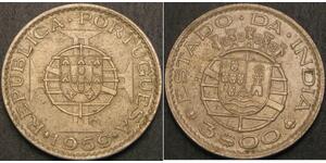 3 Ескудо Индия португальская (1510-1961)  
