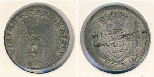 3 Крейцер Королевство Вюртемберг (1806-1918) Серебро 