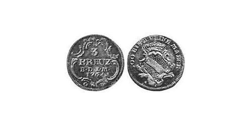 3 Крейцер Баден-Дурлах (1535 - 1771) Срібло (билон) 