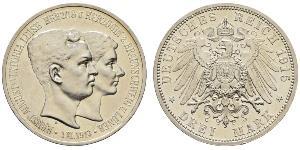 3 Марка Брауншвейг (герцогство) (1815 - 1918) Серебро Эрнст Август Брауншвейгский (1887 - 1953)