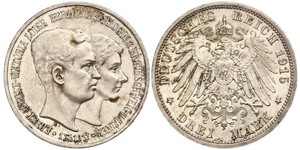 3 Марка Брауншвейг (герцогство) (1815 - 1918) Серебро Эрнст Август Брауншвейгский (1887 - 1953)