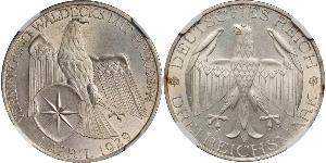 3 Марка Веймарская республика (1918-1933) Серебро 