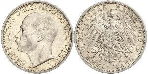3 Марка Великое герцогство Гессен (1806 - 1918) Серебро Эрнст Людвиг (великий герцог Гессенский) (1868 - 1937)