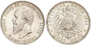 3 Марка Германская империя (1871-1918) Серебро 