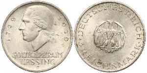 3 Марка Германская империя (1871-1918) Серебро Лессинг, Готхольд Эфраим