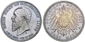 3 Марка Германская империя (1871-1918) Серебро 