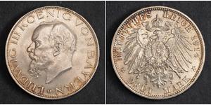 3 Марка Королевство Бавария (1806 - 1918) Серебро Людвиг III (король Баварии) (1845 – 1921)