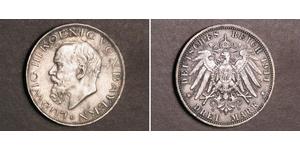 3 Марка Королевство Бавария (1806 - 1918) Серебро Людвиг III (король Баварии) (1845 – 1921)