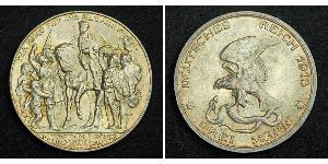 3 Марка Пруссия (королевство) (1701-1918) Серебро 