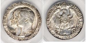 3 Марка Пруссия (королевство) (1701-1918) Серебро Wilhelm II, German Emperor (1859-1941)