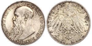 3 Марка Саксен-Мейнинген (1680 - 1918) Серебро Георг II (герцог Саксен-Мейнингена)