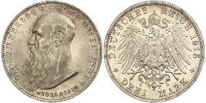3 Марка null Срібло Georg II, Duke of Saxe-Meiningen