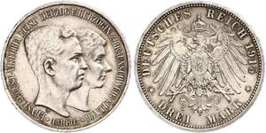 3 Марка null Срібло Ernest Augustus, Duke of Brunswick (1887 - 1953)