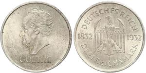 3 Марка Веймарська республіка (1918-1933) Срібло 