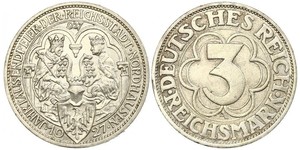 3 Марка Веймарська республіка (1918-1933) Срібло 
