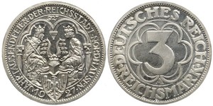 3 Марка Веймарська республіка (1918-1933) Срібло 