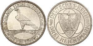 3 Марка Веймарська республіка (1918-1933) Срібло 