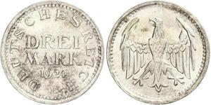 3 Марка Веймарська республіка (1918-1933) Срібло 