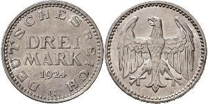 3 Марка Веймарська республіка (1918-1933) Срібло 