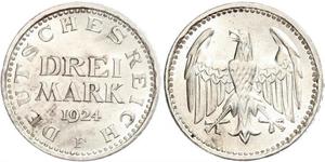 3 Марка Веймарська республіка (1918-1933) Срібло 