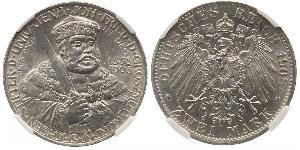 3 Марка Герцогство Саксен-Веймар-Ейзенахське (1809 - 1918) Срібло 