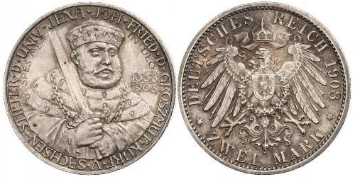 3 Марка Герцогство Саксен-Веймар-Ейзенахське (1809 - 1918) Срібло 