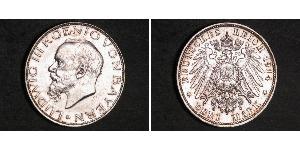 3 Марка Королівство Баварія (1806 - 1918) Срібло Людвіг III (король Баварії) (1845 – 1921)