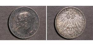 3 Марка Королівство Баварія (1806 - 1918) Срібло Людвіг III (король Баварії) (1845 – 1921)