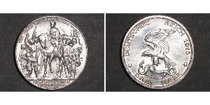 3 Марка Королівство Пруссія (1701-1918) Срібло 
