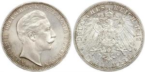 3 Марка Королівство Пруссія (1701-1918) Срібло Wilhelm II, German Emperor (1859-1941)