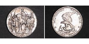 3 Марка Королівство Пруссія (1701-1918) Срібло 