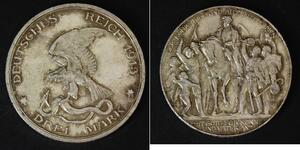 3 Марка Королівство Пруссія (1701-1918) Срібло 