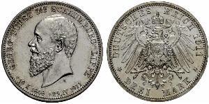 3 Марка Німецька імперія (1871-1918) Срібло 