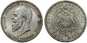 3 Марка Німецька імперія (1871-1918) Срібло 