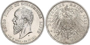 3 Марка Німецька імперія (1871-1918) Срібло 