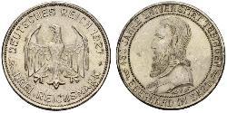 3 Mark / 3 Reichsmark République de Weimar (1918-1933) Argent 