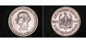 3 Марка / 3 Reichsmark Веймарська республіка (1918-1933) Срібло 
