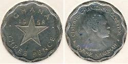 3 Пенни Ghana (1957 - ) Никель/Медь 