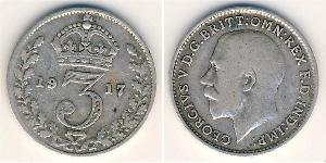 3 Пенни Великобритания  Серебро 