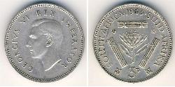 3 Пенни Южно-Африканская Республика (1910 - ) Серебро Георг VI (1895-1952)