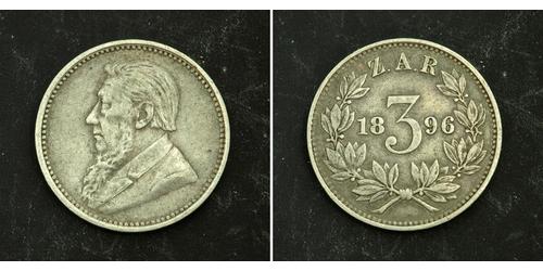 3 Пенни Южно-Африканская Республика (1910 - ) Серебро Крюгер, Пауль (1825 - 1904)
