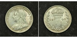 3 Пені Велика Британія  Срібло Вікторія (1819 - 1901)