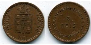 3 Рейс Индия португальская (1510-1961) Мідь 
